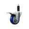 Service Caster 3.5'' Blue Poly Swivel 1-1/8'' Expanding Stem Caster Total Lock Brake SCC-EXTTL20S3514-PPUB-BLUE-118 - alternate 1
